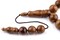 33 Brown Round Wooden Arabian Prayer Beads (12mm), Islamic Tasbih, Ramadan Gift, Quality Middle Eastern Beads - The Bead Chest